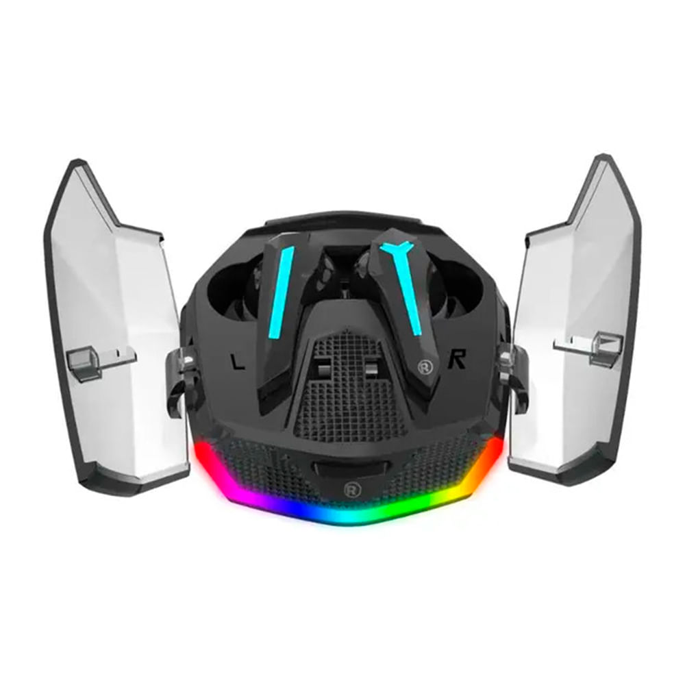 Imagen 2 del producto Audífonos gamer Radioshark con doble micrófono, conexión Bluetooth/USB, 32 ohms, 3 dB, PC y consolas, negro